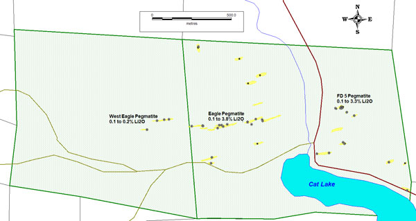 Figure 1 AAZ Significant Lithium Assays at the Lithium SE Manitoba